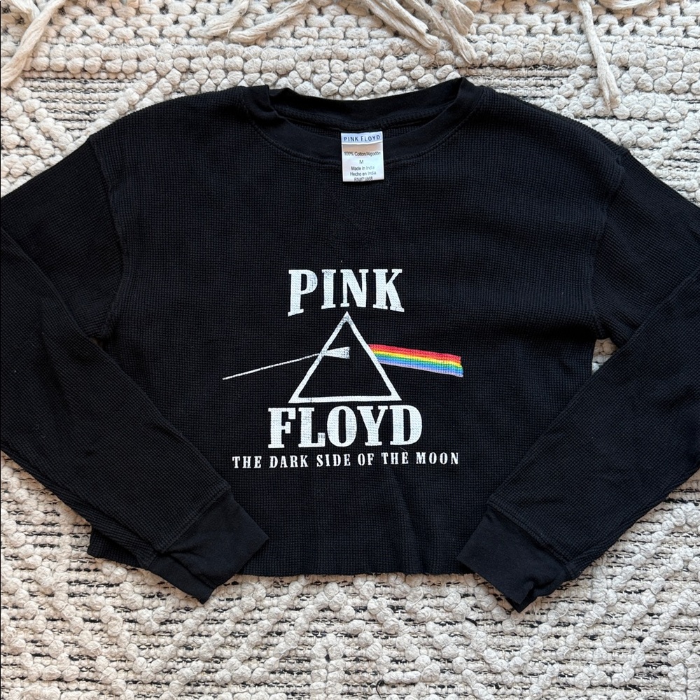Pink Floyd Black Crop Top